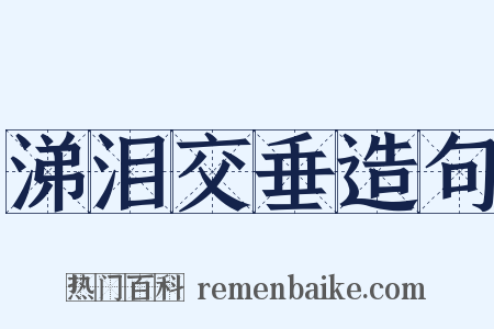 涕泪交垂造句是什么意思的图片